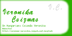 veronika csizmas business card